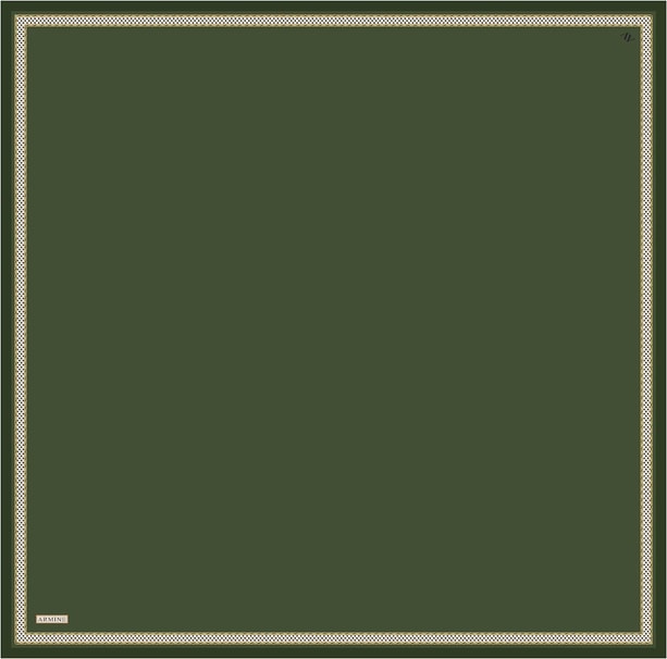 Armine Su Yolu Desenli Saf İpek Twill Eşarp 9444D 05