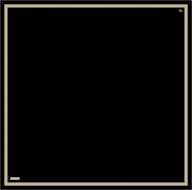 Armine Su Yolu Desenli Saf İpek Twill Eşarp 9444D 09