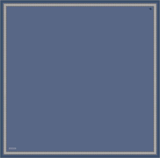 Armine Su Yolu Desenli Saf İpek Twill Eşarp 9444D 11