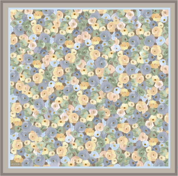 Armine Dijital Saf İpek Eşarp 9300D (S) 03