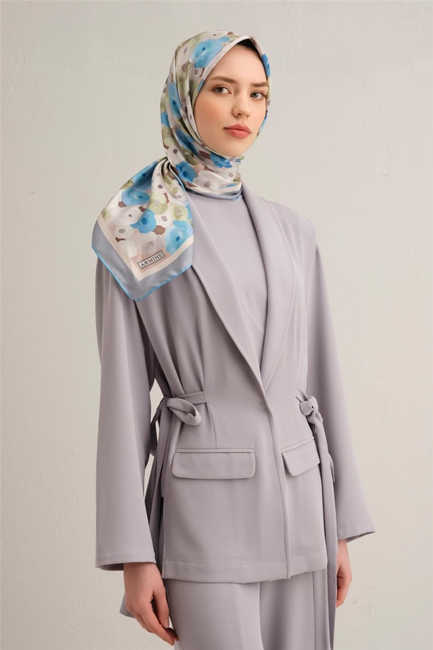 Armine Dijital Saf İpek Eşarp 9300D (S) 04