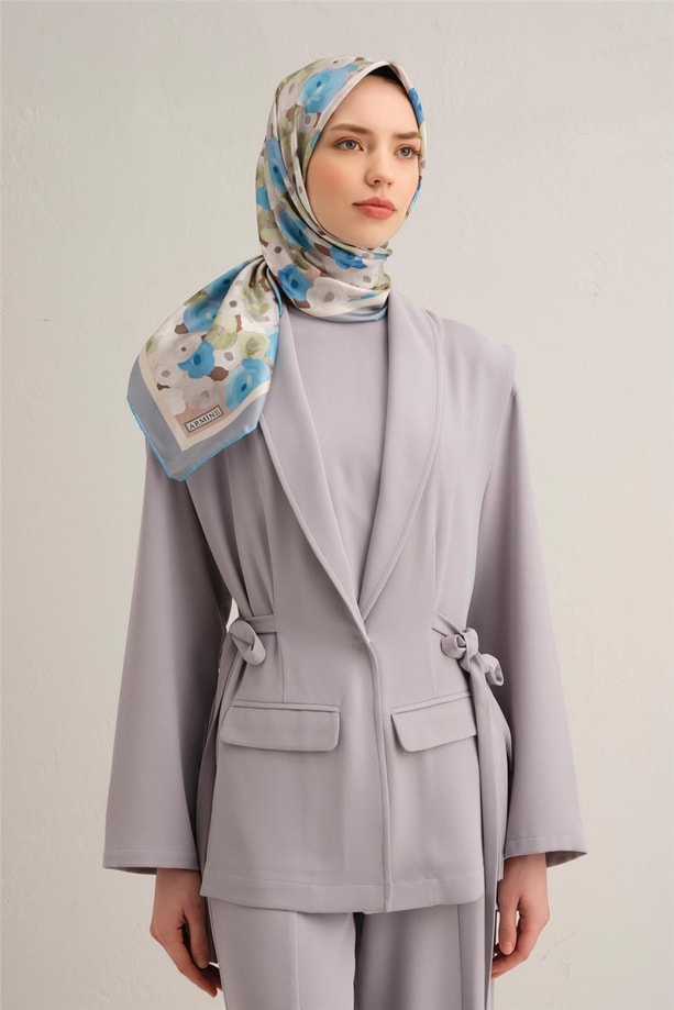 Armine Dijital Saf İpek Eşarp 9300D (S) 04