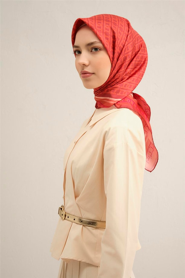 Armine Dijital Saf İpek Eşarp 9301D (S) 04