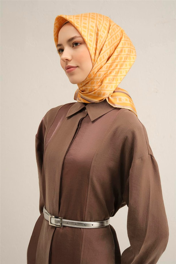 Armine Dijital Saf İpek Eşarp 9301D (S) 38