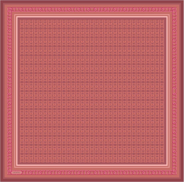 Armine Desenli Saf İpek Twill Eşarp 9301- 04