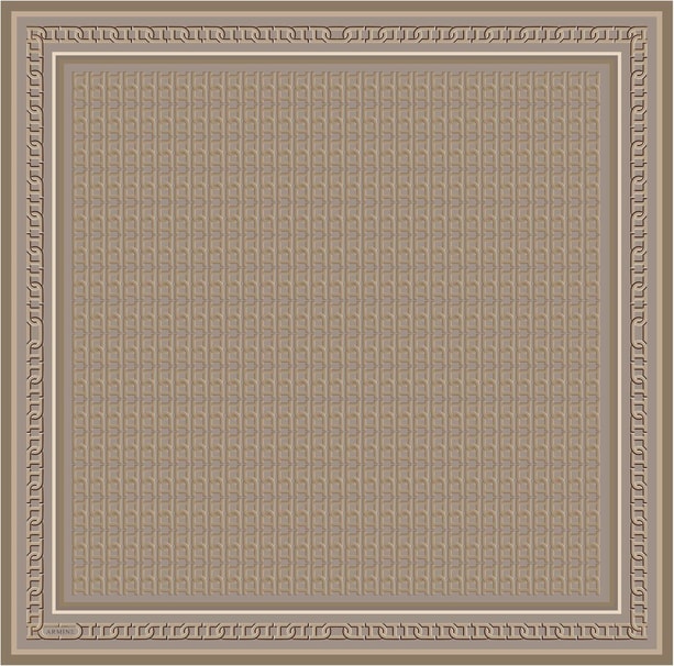 Armine Desenli Saf İpek Twill Eşarp 9301- 06