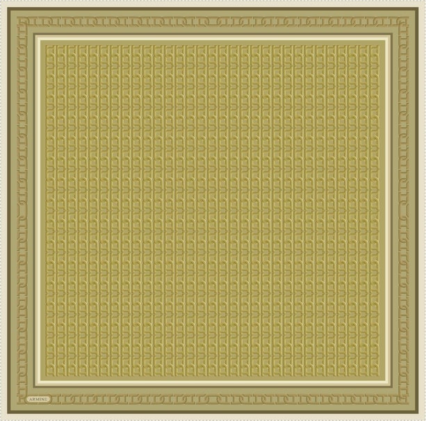 Armine Desenli Saf İpek Twill Eşarp 9301- 32