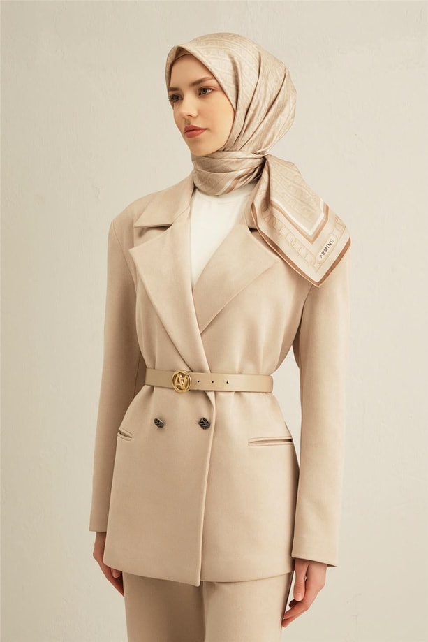 Armine Dijital Saf İpek Eşarp 9301D (T) 36