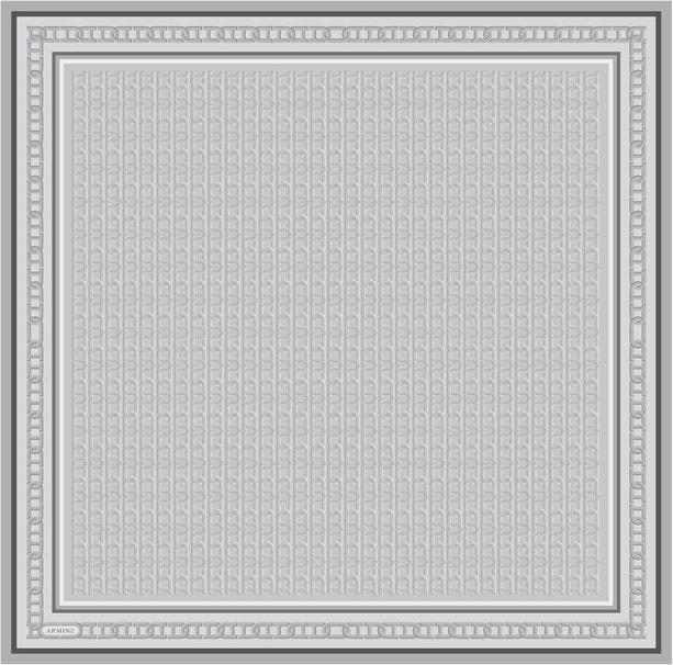 Armine Desenli Saf İpek Twill Eşarp 9301- 37