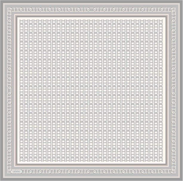 Armine Desenli Saf İpek Twill Eşarp 9301-83