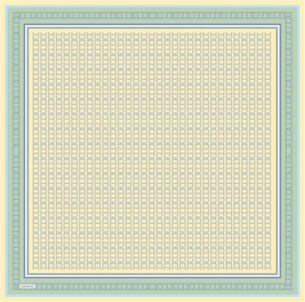Armine Desenli Saf İpek Twill Eşarp 9301-87
