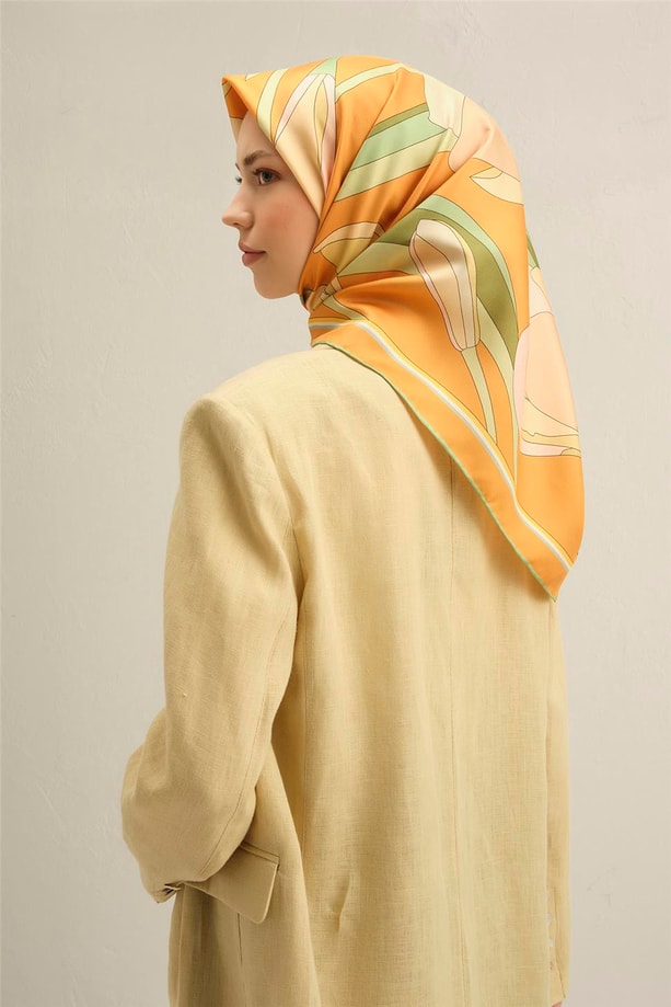 Armine Dijital Saf İpek Eşarp 9302D (S) 50
