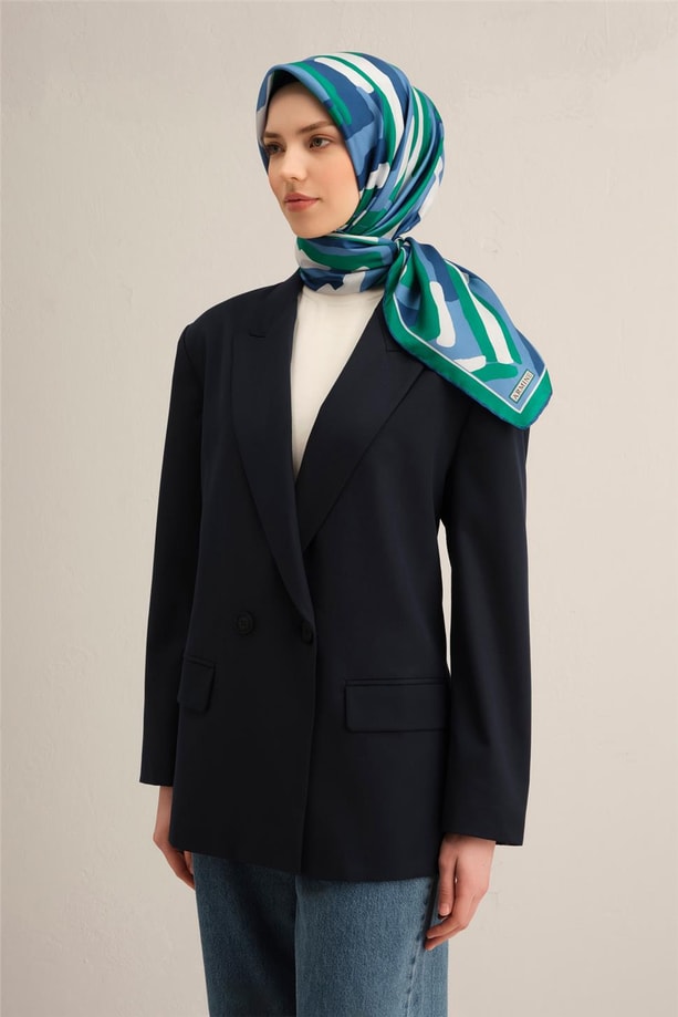 Armine Dijital Saf İpek Eşarp 9303D (S) 81