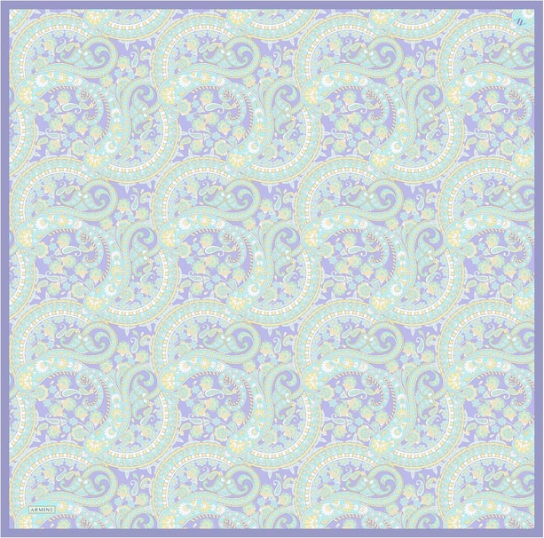 Armine Desenli Saf İpek Sura Eşarp 9304-34