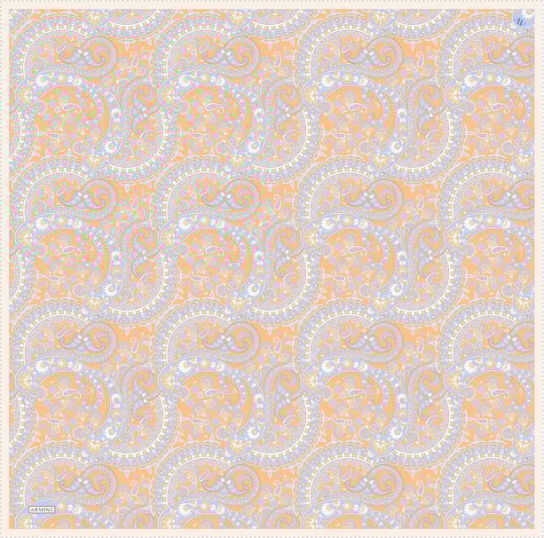 Armine Desenli Saf İpek Sura Eşarp 9304-37