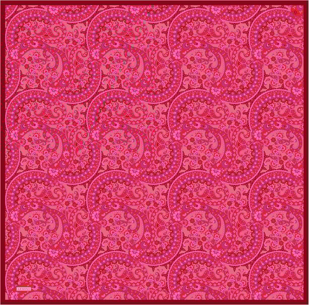 Armine Desenli Saf İpek Sura Eşarp 9304-55