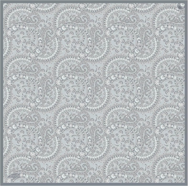 Armine Desenli Saf İpek Twill Eşarp 9304-02