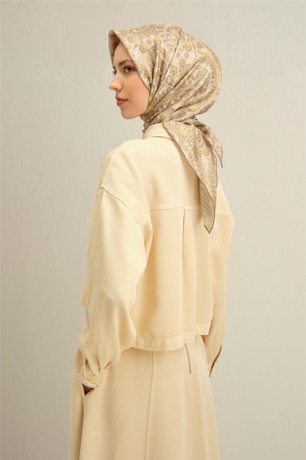 Armine Dijital Saf İpek Eşarp 9304D (T) 07