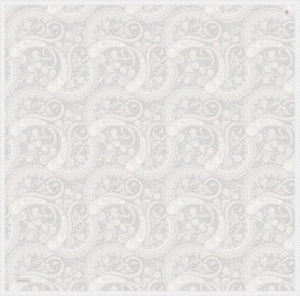 Armine Desenli Saf İpek Twill Eşarp 9304-84