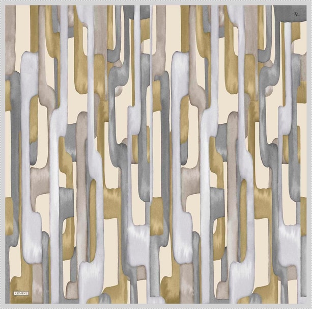 Armine Desenli Saf İpek Sura Eşarp 9306-32