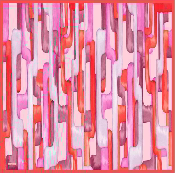 Armine Desenli Saf İpek Sura Eşarp 9306-53