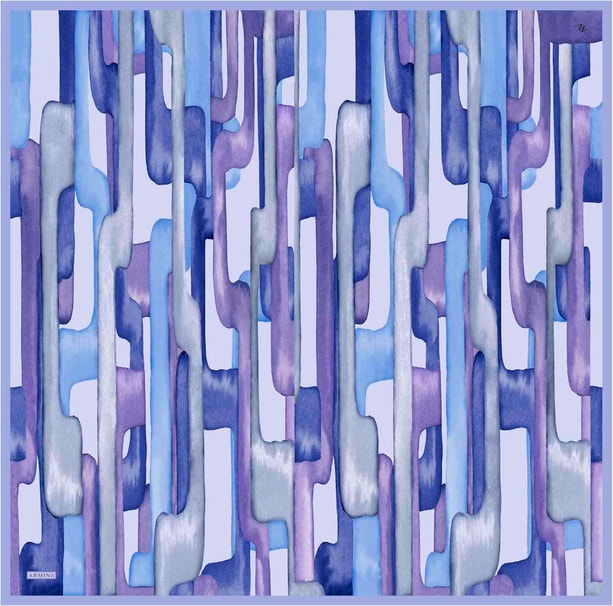 Armine Desenli Saf İpek Twill Eşarp 9306- 06