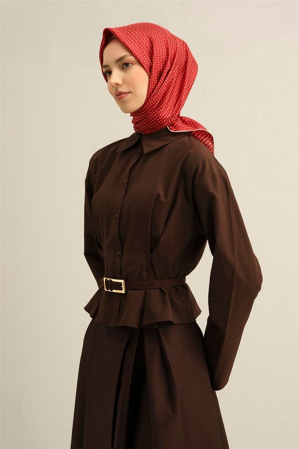 Armine Desenli Saf İpek Twill Eşarp 9307- 36