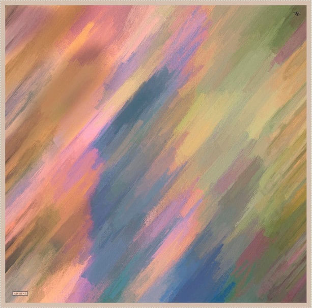 Armine Desenli Saf İpek Sura Eşarp 9308-09