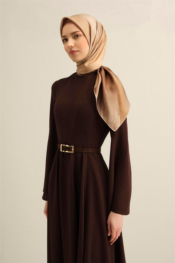 Armine Desenli Saf İpek Twill Eşarp 9308- 08
