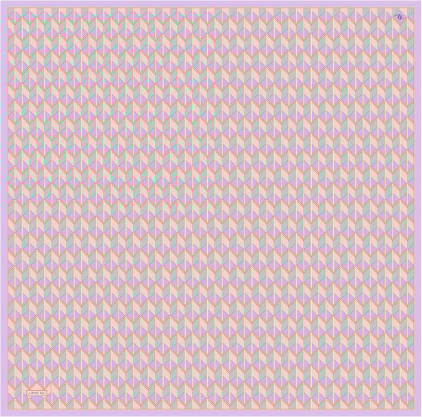 Armine Desenli Saf İpek Sura Eşarp 9309-34