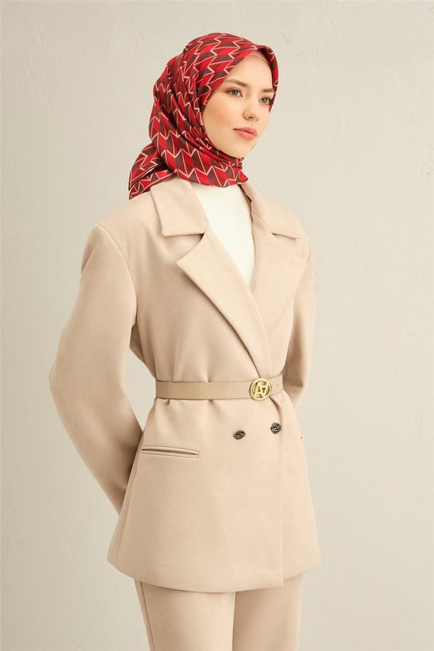 Armine Dijital Saf İpek Eşarp 9309D (S) 85