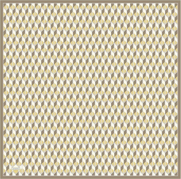 Armine Desenli Saf İpek Twill Eşarp 9309- 33