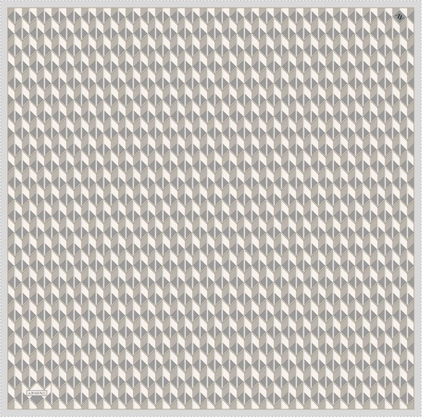 Armine Desenli Saf İpek Twill Eşarp 9309-86