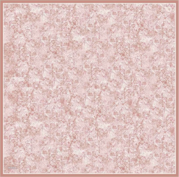 Armine Desenli Saf İpek Sura Eşarp 9311-02