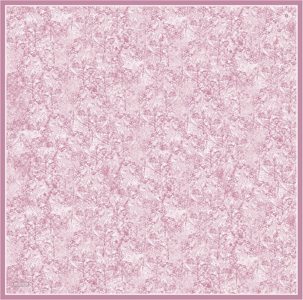 Armine Desenli Saf İpek Twill Eşarp 9311- 01