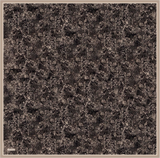 Armine Desenli Saf İpek Twill Eşarp 9311-04