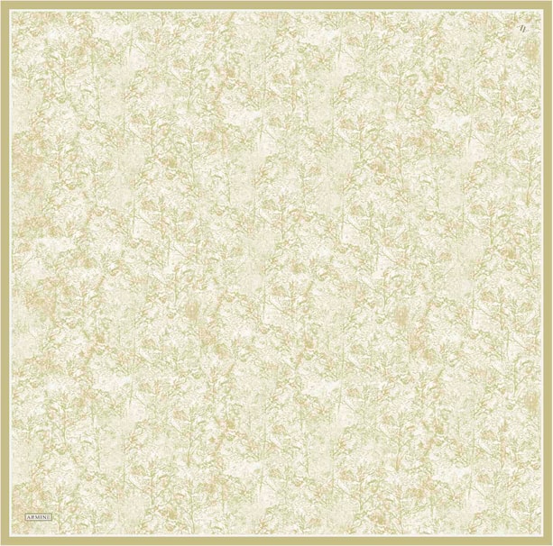 Armine Desenli Saf İpek Twill Eşarp 9311-07