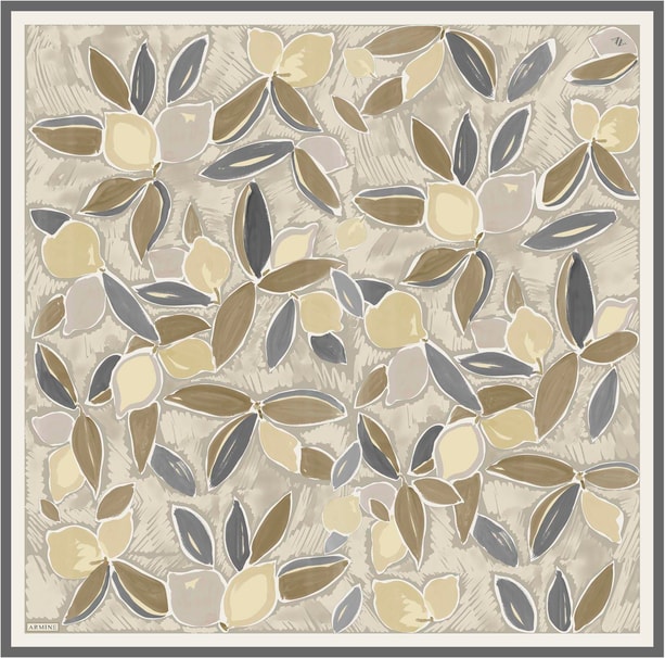 Armine Desenli Saf İpek Sura Eşarp 9314-06