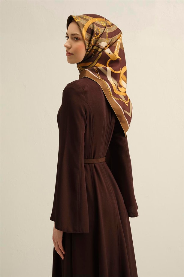Armine Desenli Saf İpek Twill Eşarp 9315-51