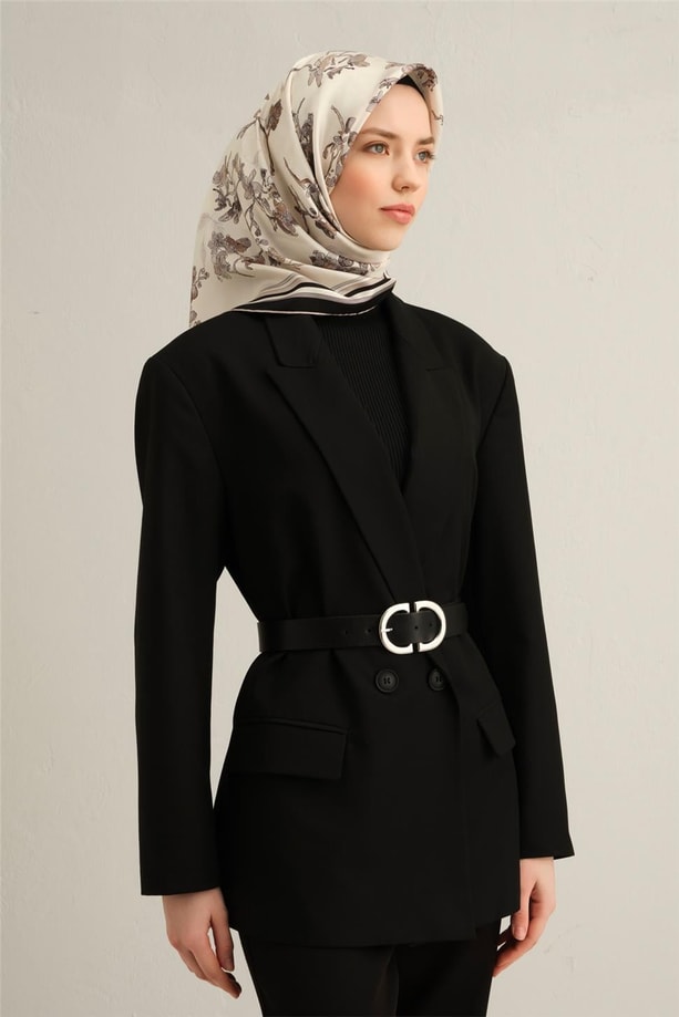 Armine Dijital Saf İpek Eşarp 9316D (T) 85