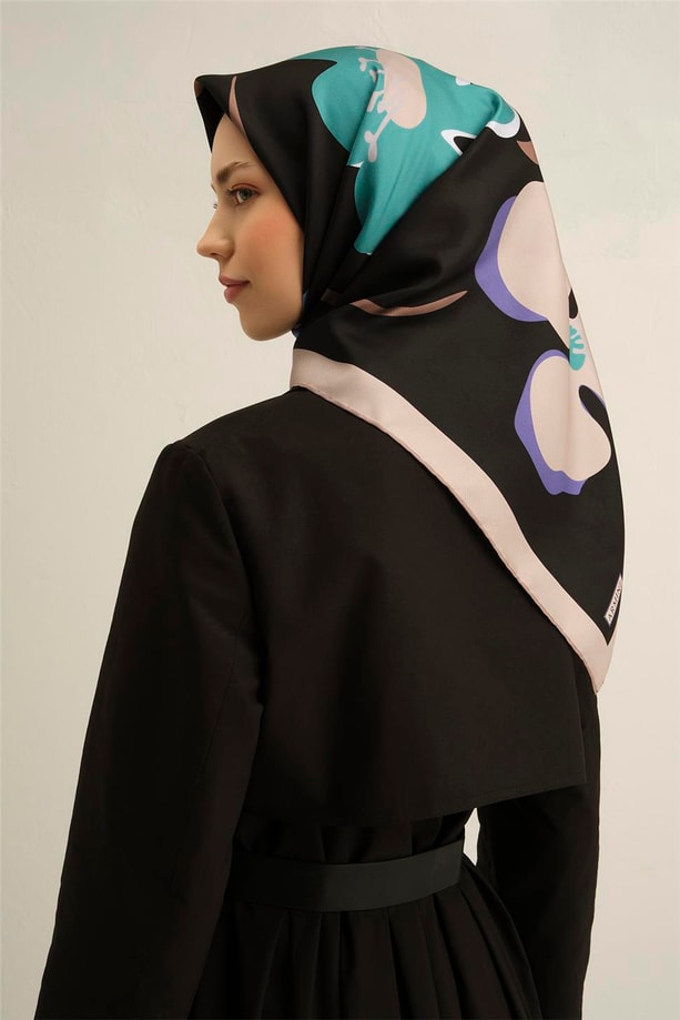 Armine Dijital Saf İpek Eşarp 9317D (T) 08