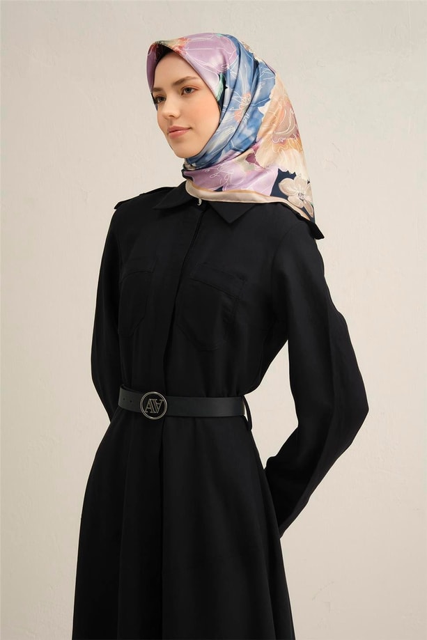 Armine Dijital Saf İpek Eşarp 9318D (S) 05