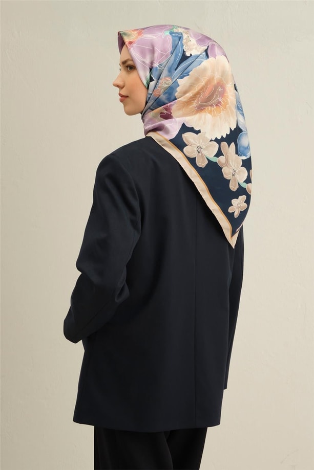 Armine Dijital Saf İpek Eşarp 9318D (T) 05