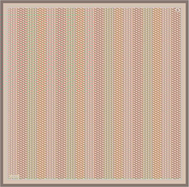 Armine Desenli Saf İpek Sura Eşarp 9319-83