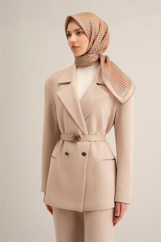 Armine Dijital Saf İpek Eşarp 9319D (S) 83