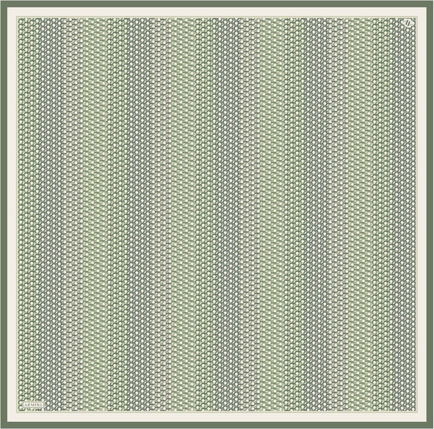 Armine Desenli Saf İpek Twill Eşarp 9319-05