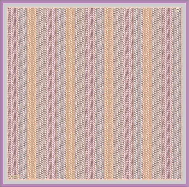 Armine Desenli Saf İpek Twill Eşarp 9319- 82