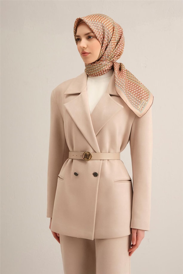 Armine Dijital Saf İpek Eşarp 9319D (T) 83