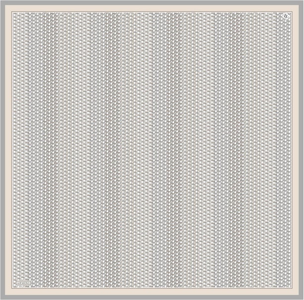 Armine Desenli Saf İpek Twill Eşarp 9319-85