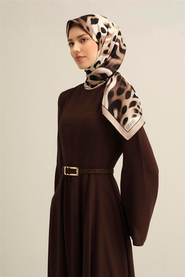 Armine Dijital Saf İpek Eşarp 9320D (S) 04